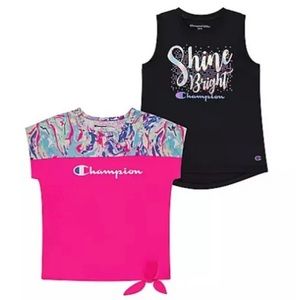 NWT: Champion Girls 2 Pack Active Tops